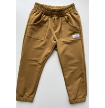 Fiú pamut jogger mustársárga