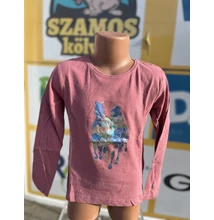 Hosszú ujjú póló lovakkal