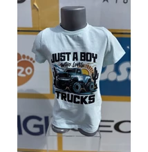 Monster truckos fiú póló
