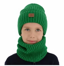 Zöld téli sapka sál szett Fargo