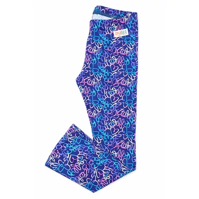 Lány bővülő szárú leggings pillangós
