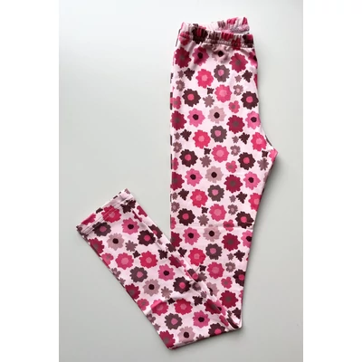 Lány leggings virág mintás