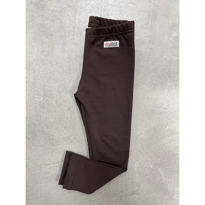Bolyhos futter barna legging