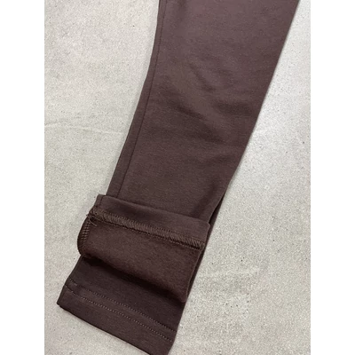 Bolyhos futter barna legging