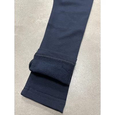 Bolyhos futter sötétkék legging